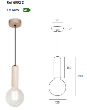 Ficha técnica BULB MASSMI Ref 6992 D