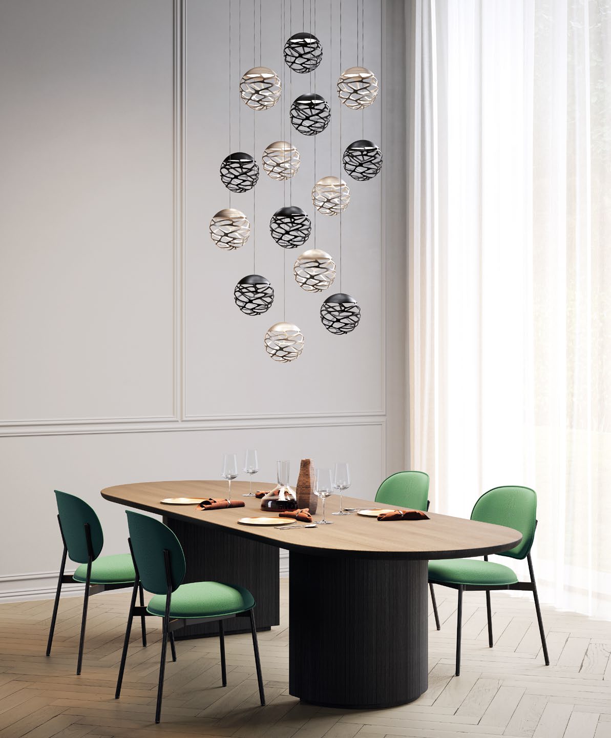 Detalle Escultural Kelly Cluster LODES
