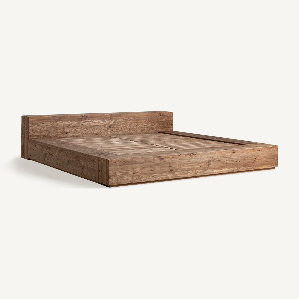 Estructura de la cama Truel Vical sin colchón con somier de láminas de madera