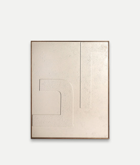 Cuadro Marin de lienzo beige de 80 x 100 cm