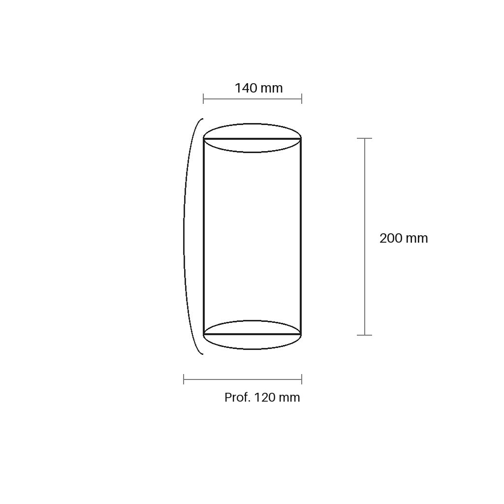 Aplique de Pared COCO A1342 Aromas del Campo - Plano Técnico y Dimensiones