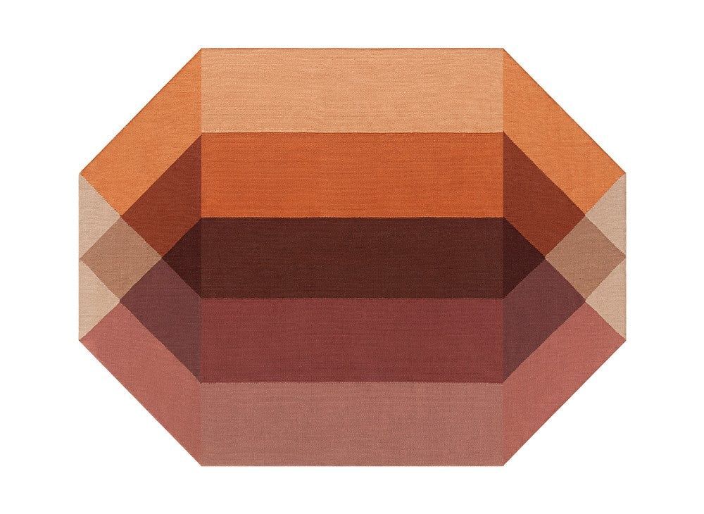 GAN DIAMOND Alfombra Exterior Orange-Wine