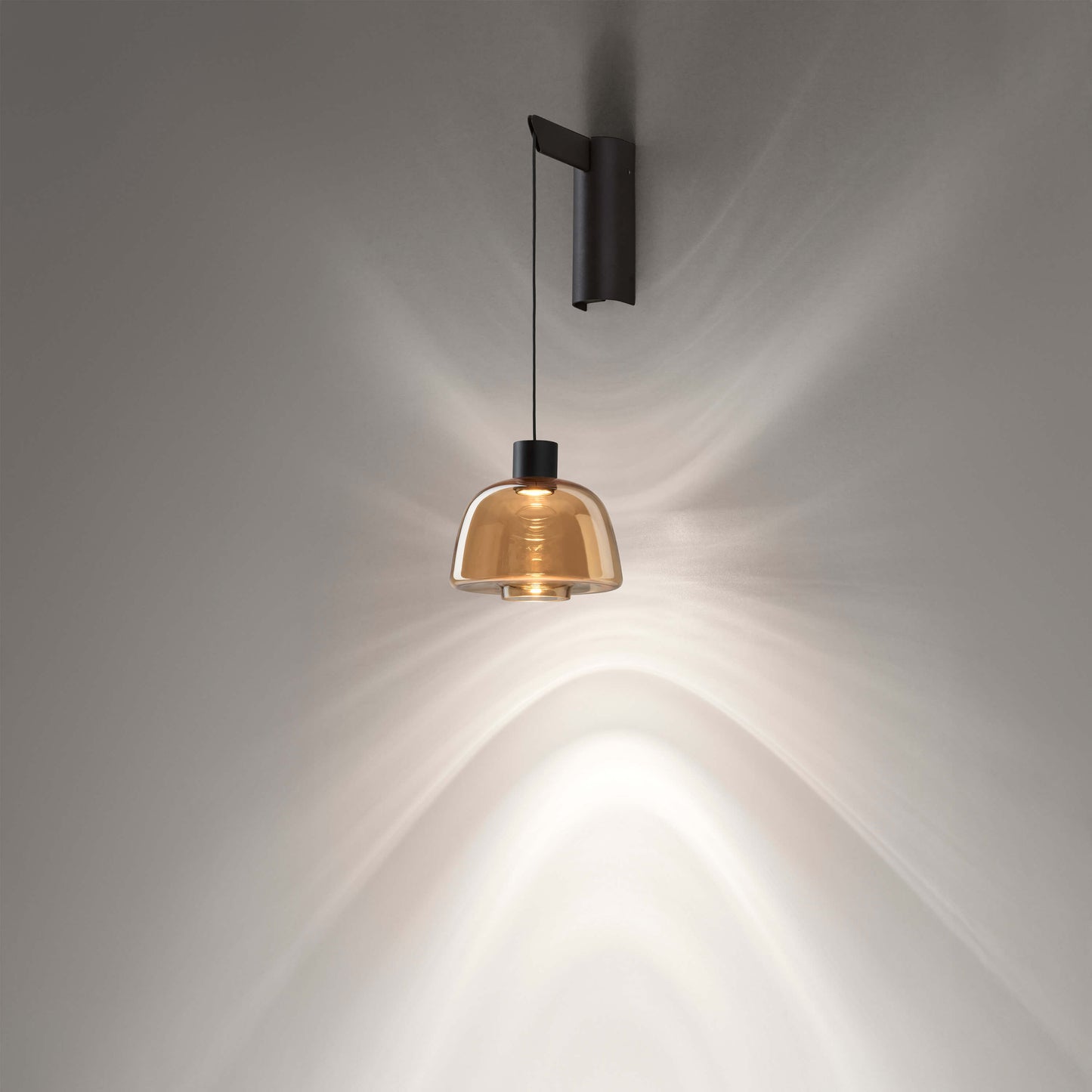 Aplique Drep A/01 Bover con pantalla Ámbar Espejo