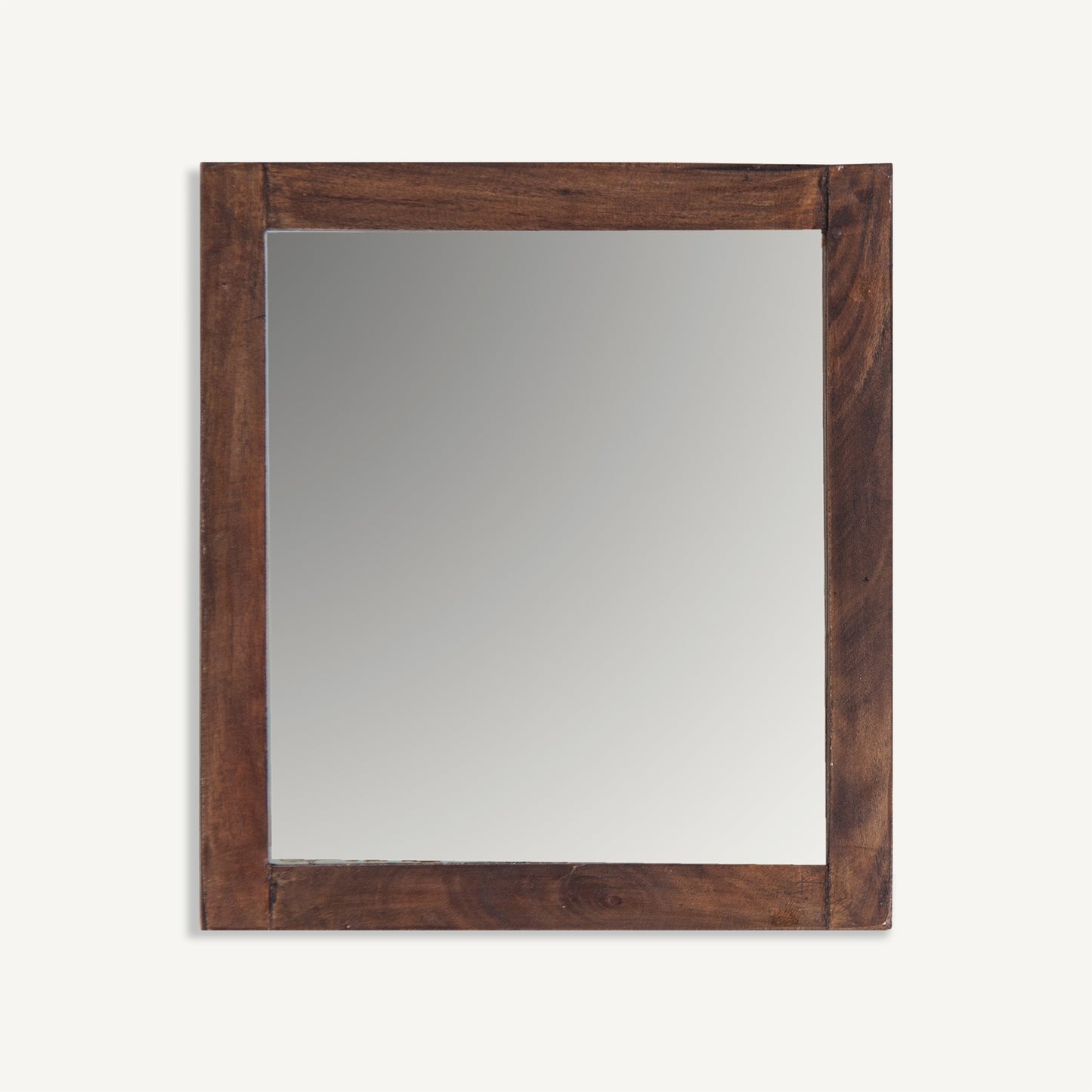Espejo MEYRE de VICAL — Madera Mahogany Envejecida 36×32 cm