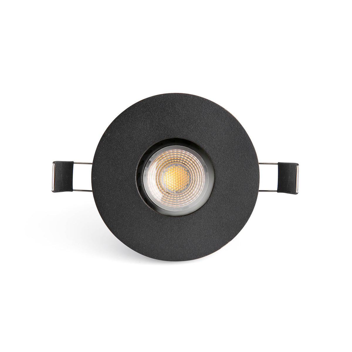 Downlight empotrable Faro NIVA IP65 fijo negro