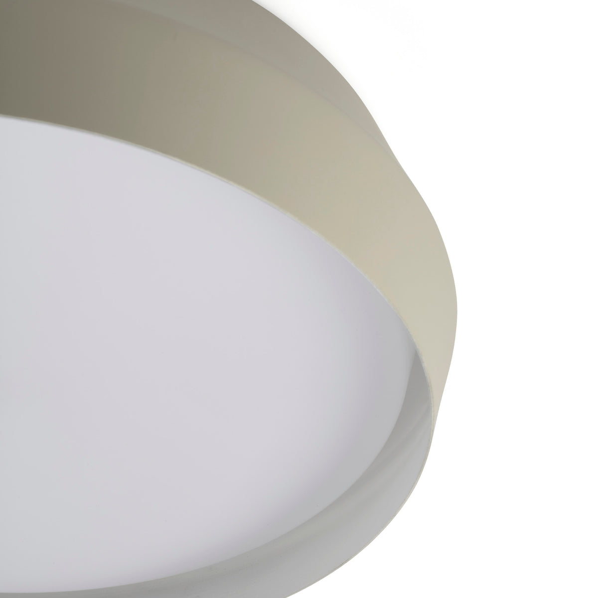 Detalle del aplique y plafón Faro Shoku 350 gris claro y blanco opal, referencia 64280