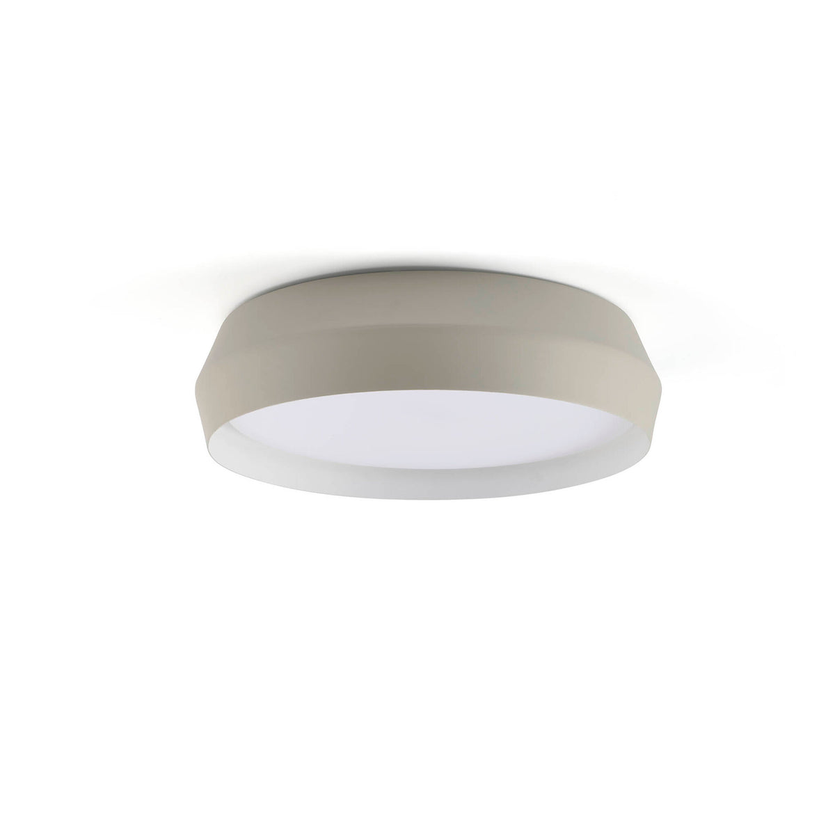 Aplique y plafón LED Faro Shoku 350 gris claro y blanco opal, referencia 64280, imagen principal