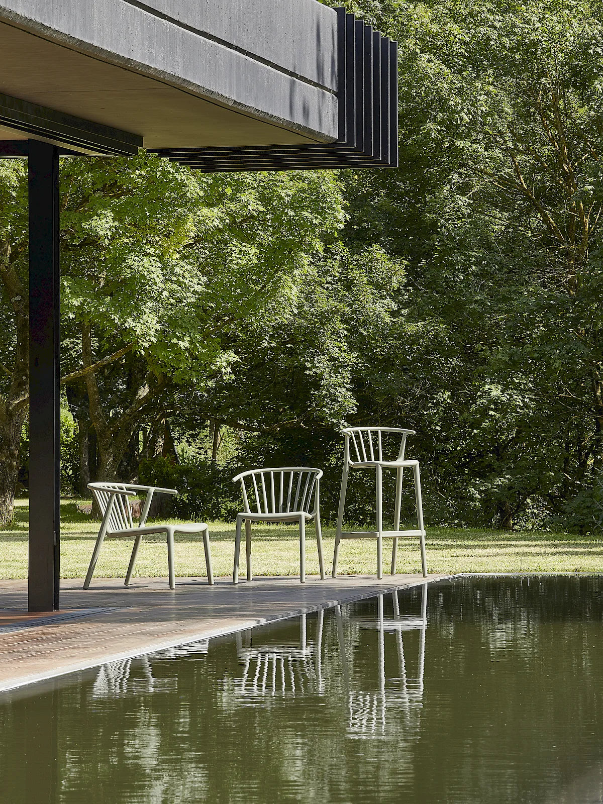 Taburete Woody Alto Resol | Polipropileno Interior Exterior