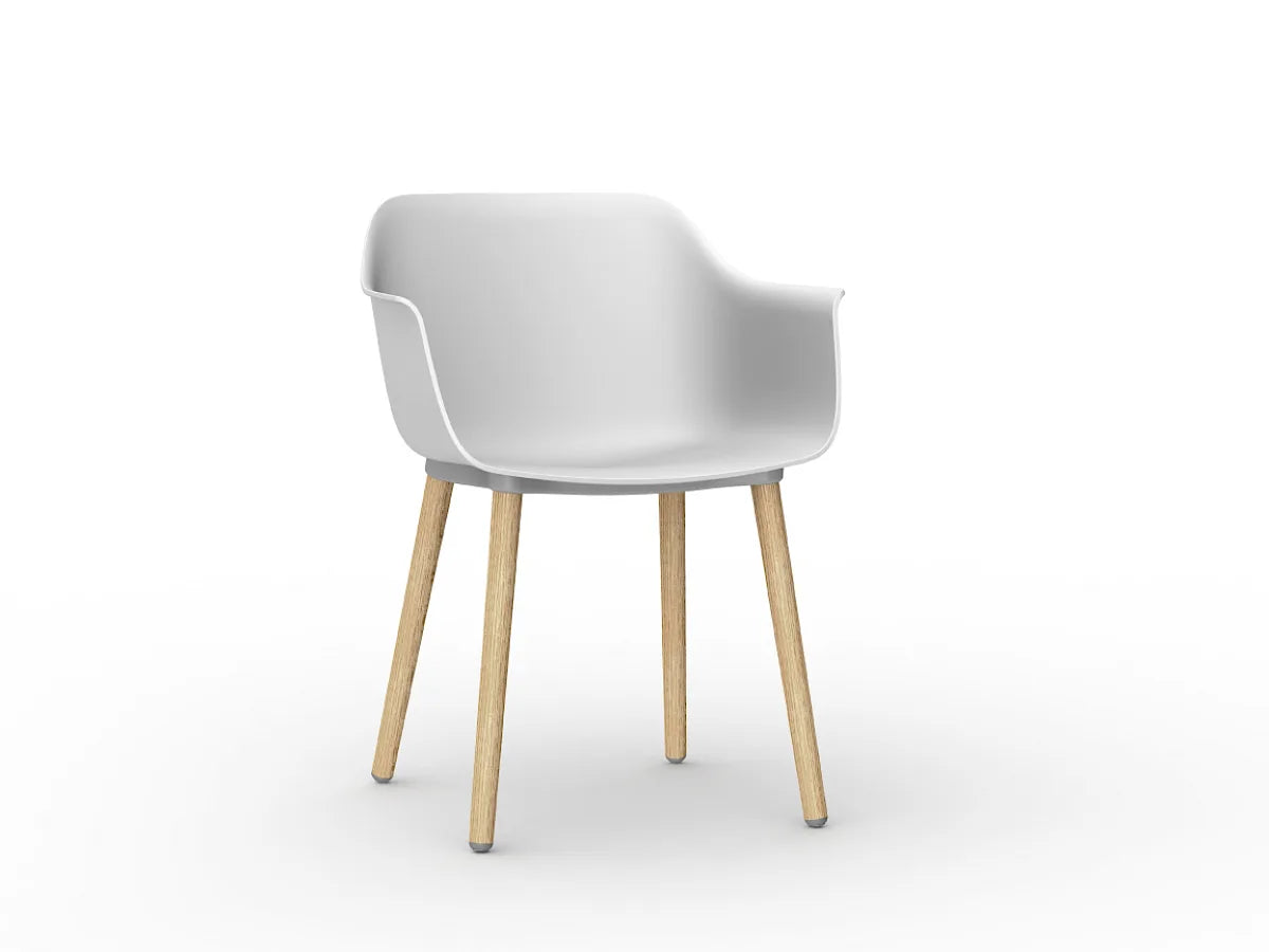 Silla Shape Wood Resol | Patas Madera Polipropileno