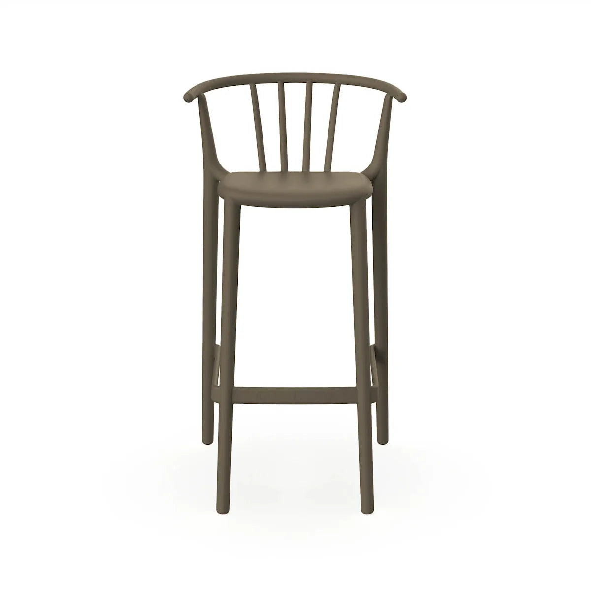Taburete Woody Alto Resol | Polipropileno Interior Exterior