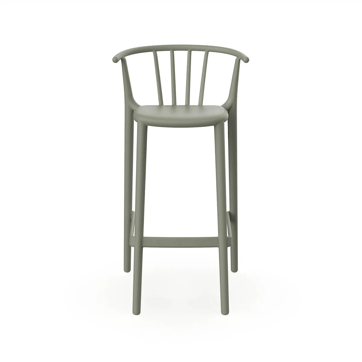 Taburete Woody Alto Resol | Polipropileno Interior Exterior