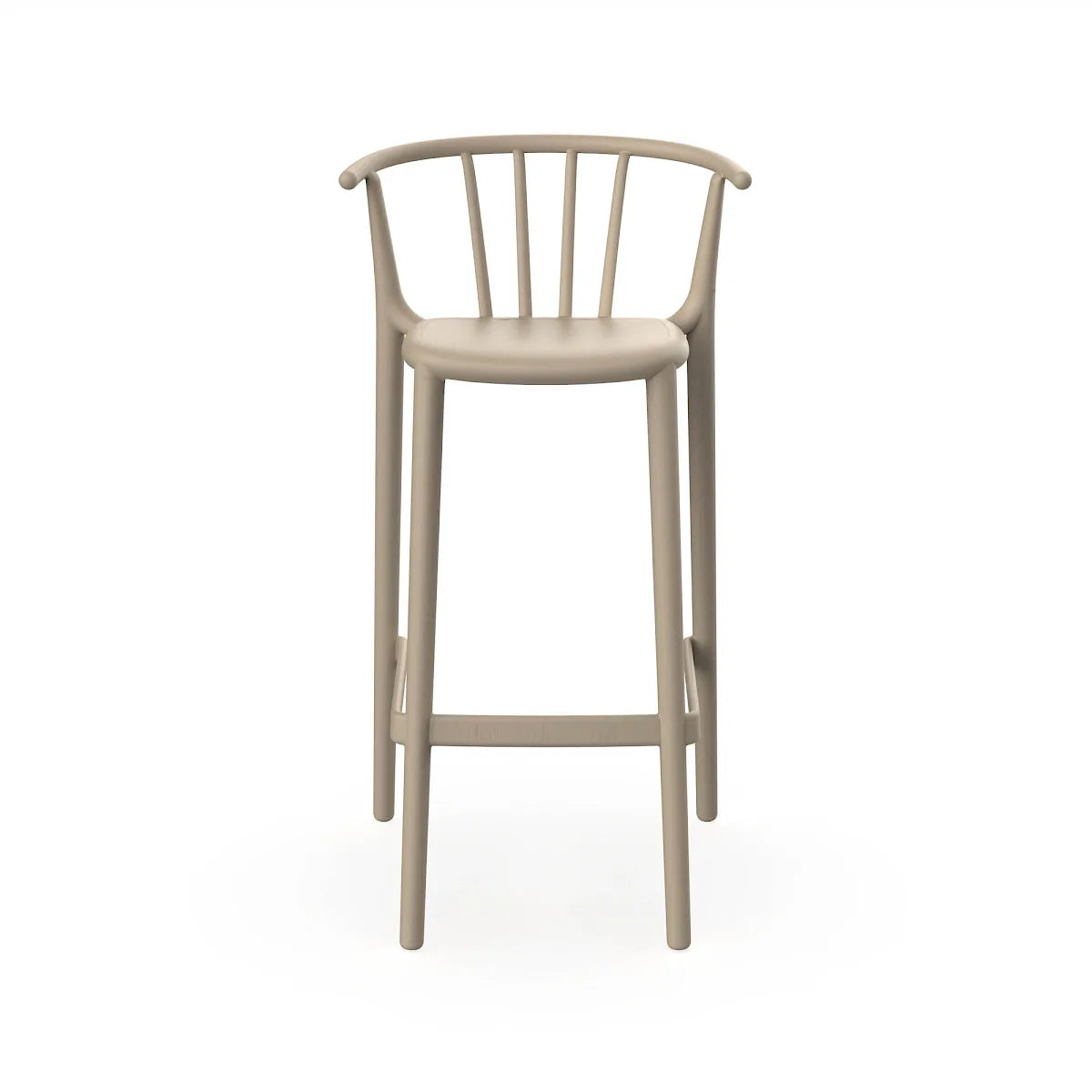 Taburete Woody Alto Resol | Polipropileno Interior Exterior