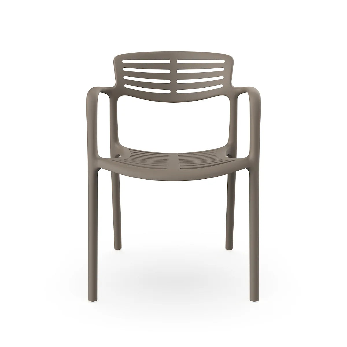 Silla Toledo Aire Resol color Trufa marrón para interior y exterior