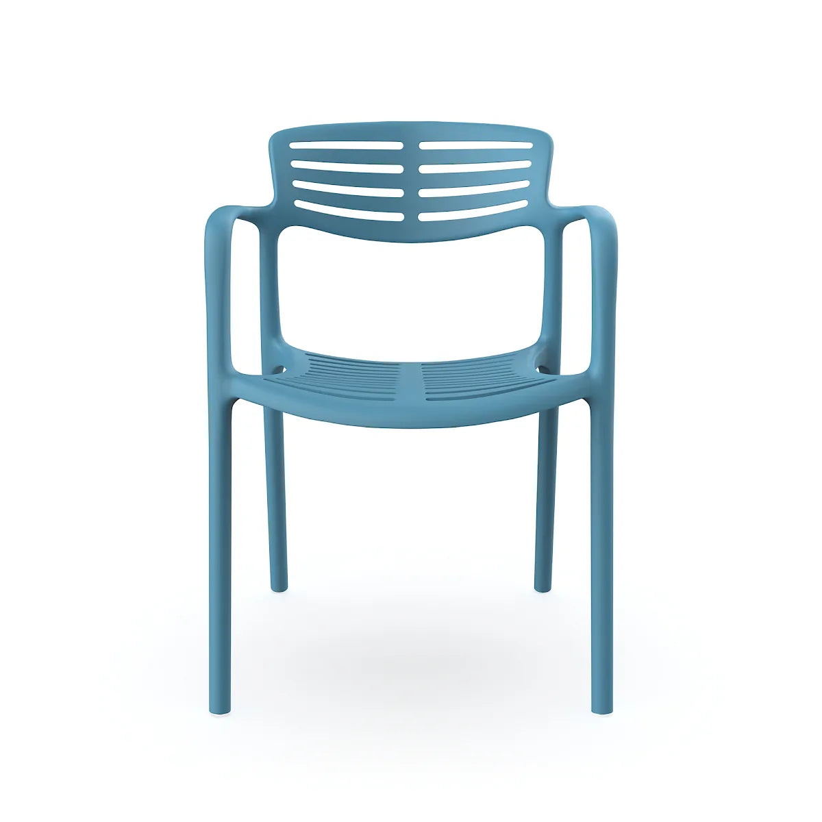 Silla Toledo Aire Resol color Marina azul para interior y exterior