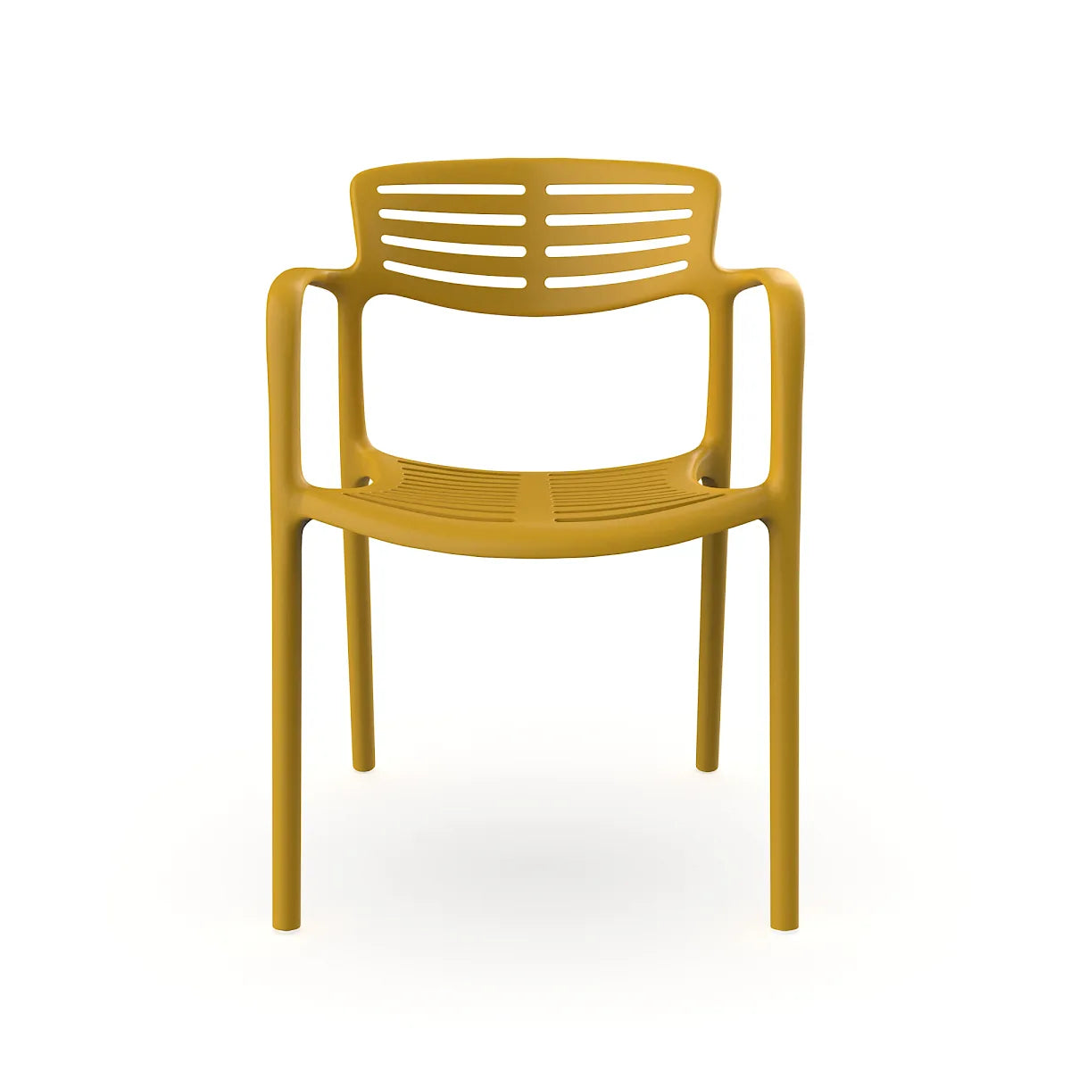 Silla Toledo Aire Resol color Albero amarillo para interior y exterior