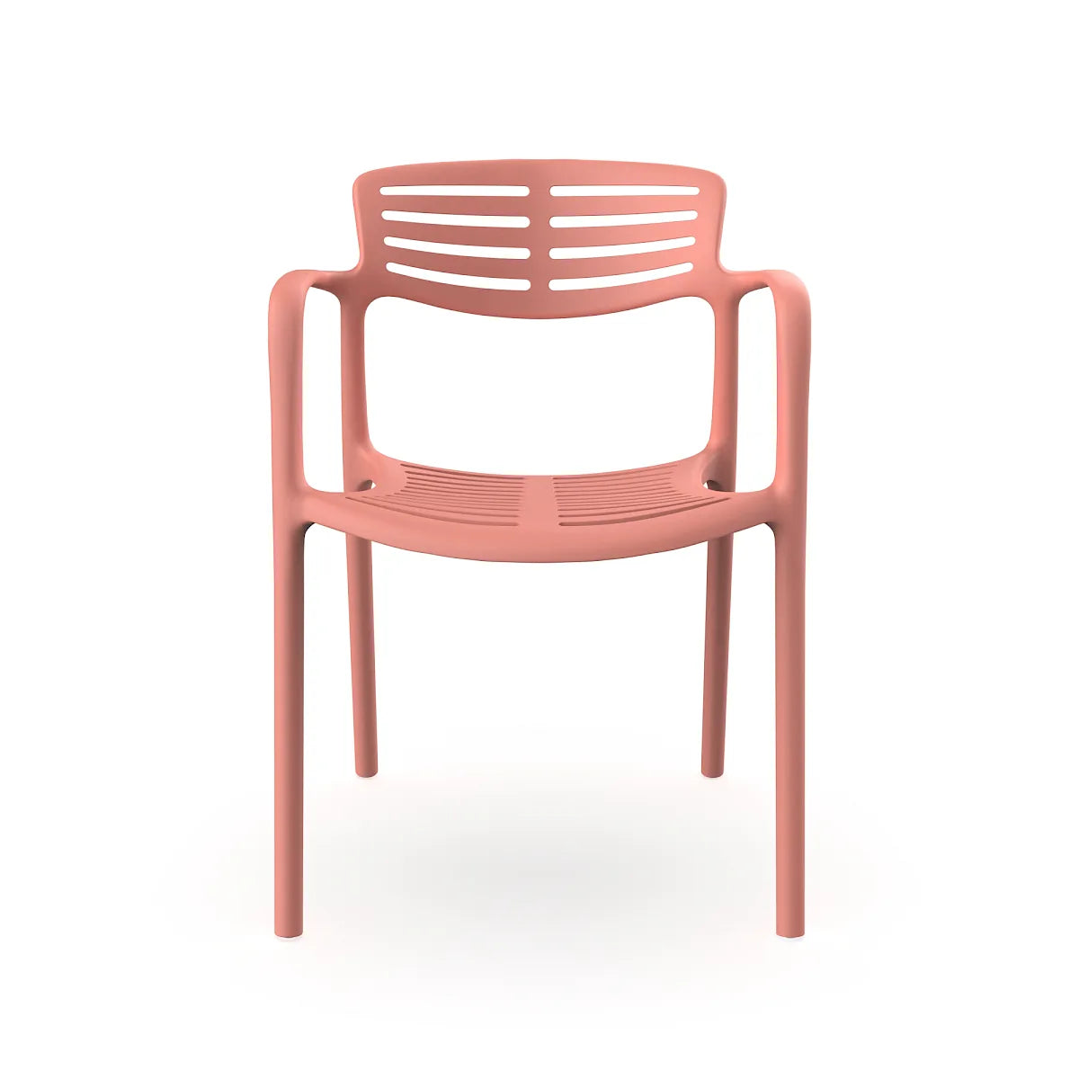 Silla Toledo Aire Resol color Rosal rosa para interior y exterior