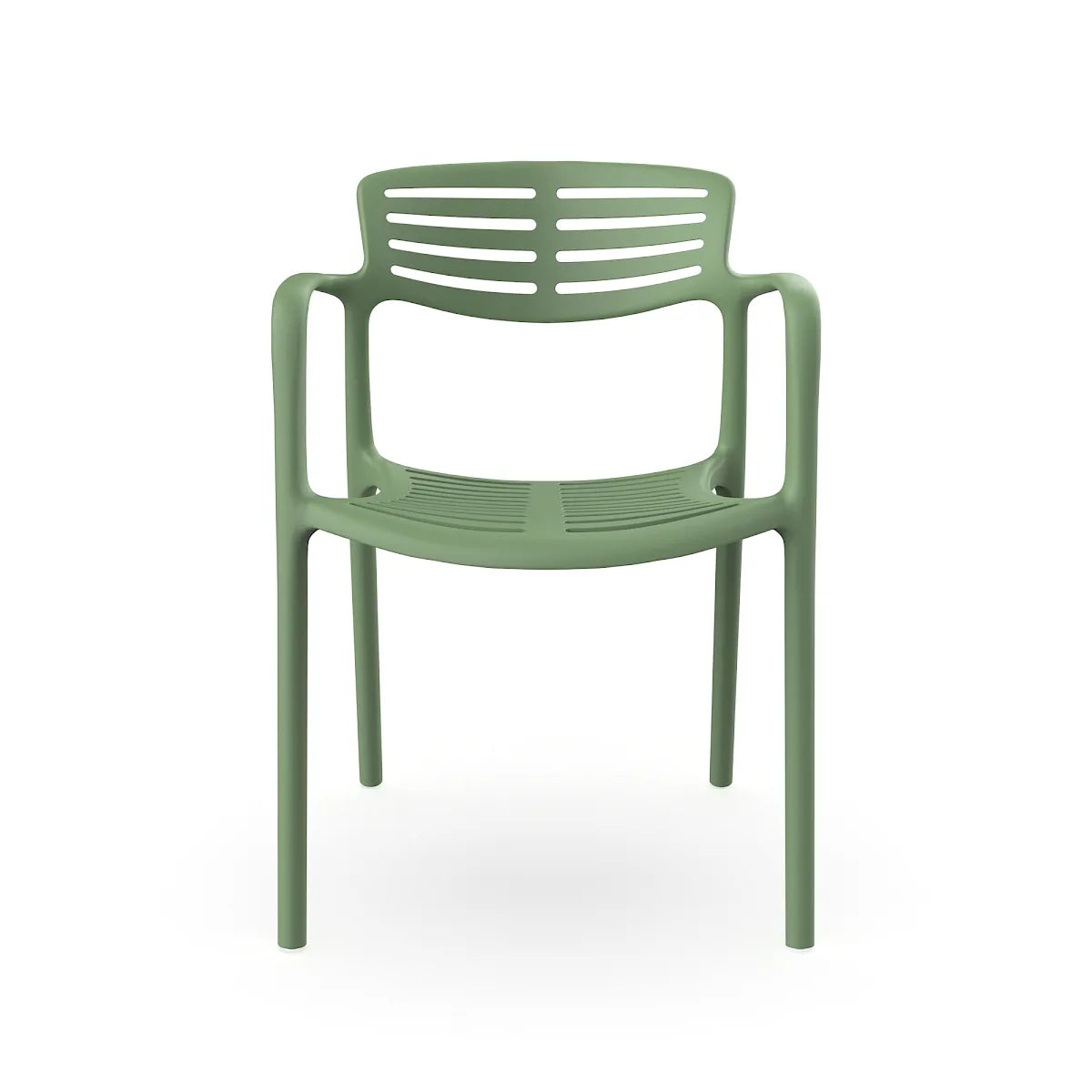 Silla Toledo Aire Resol color Olivo verde para interior y exterior