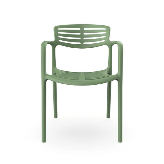 Silla Toledo Aire Resol color Olivo verde para interior y exterior