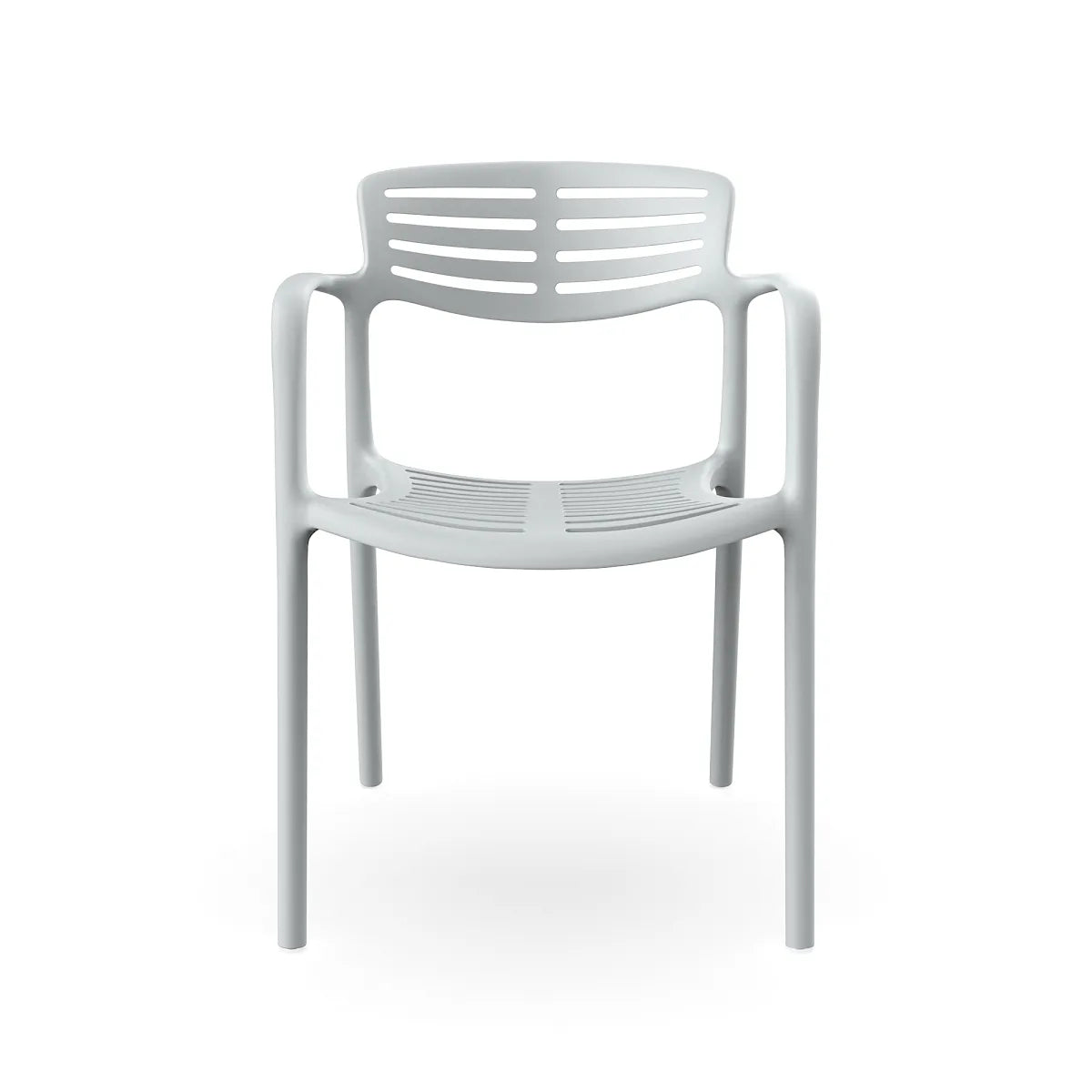 Silla Toledo Aire Resol color Luna gris claro para interior y exterior