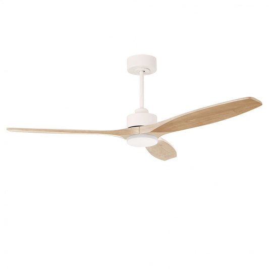 Ventilador Stem Evo 1220mm FORLIGHT blanco palas madera clara
