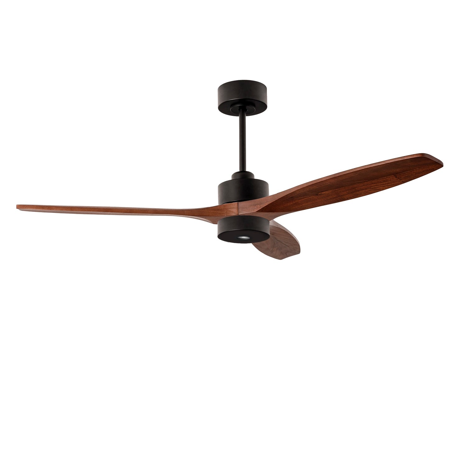 Ventilador Stem Evo 1220mm Play FORLIGHT negro palas madera oscura