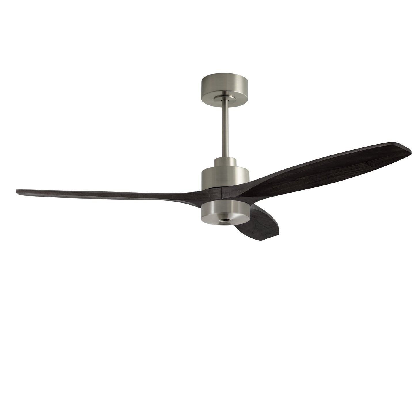 Ventilador Stem Evo 1220mm Play FORLIGHT niquel satinado palas negras