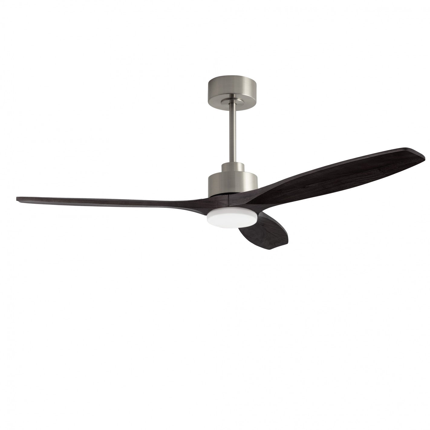 Ventilador Stem Evo 1220mm FORLIGHT niquel satinado palas negras