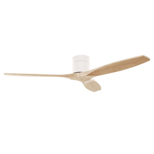 Ventilador Stem Evo 1220mm Tube FORLIGHT blanco con palas madera clara