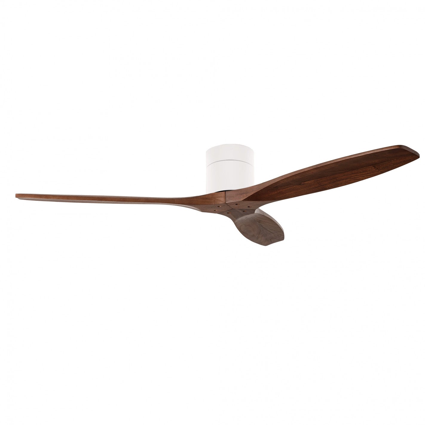 Ventilador Stem Evo 1220mm Tube FORLIGHT blanco con palas madera oscura