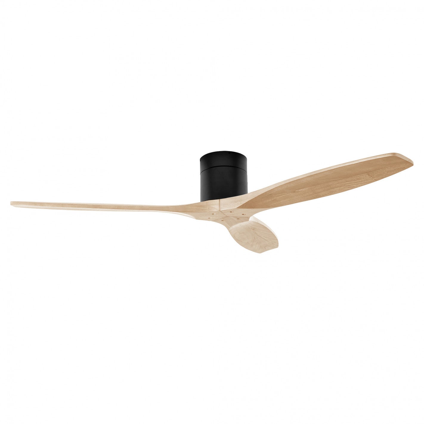 Ventilador Stem Evo 1220mm Tube FORLIGHT negro con palas madera clara