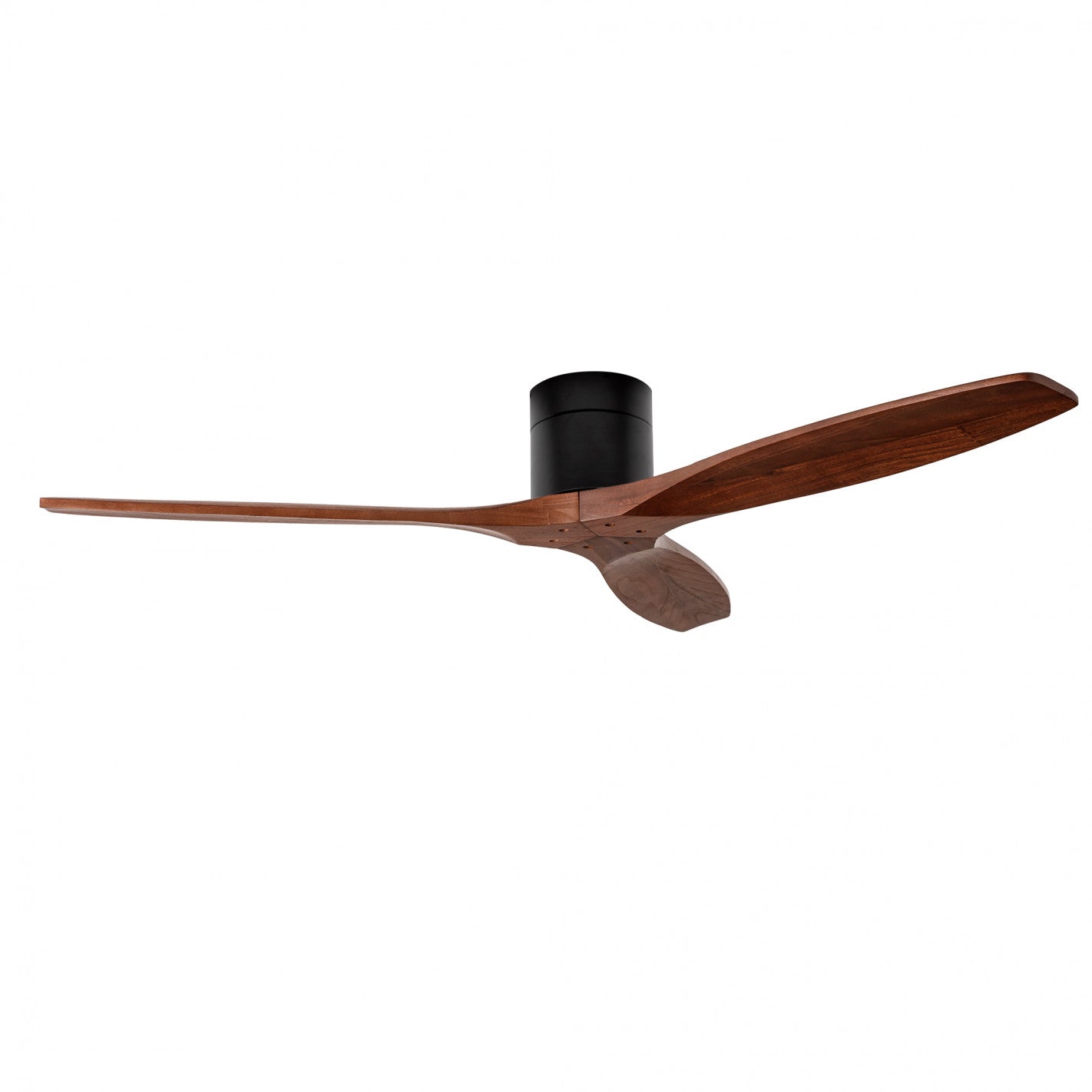 Ventilador Stem Evo 1220mm Tube FORLIGHT negro con palas madera oscura