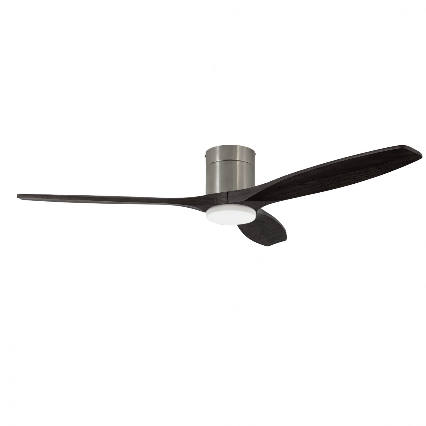 Ventilador Stem Evo 1320mm Tube FORLIGHT niquel satinado palas negras