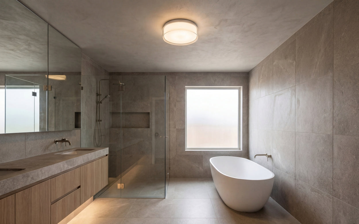 Plafón LED Vetro IP44 LEDS C4 | Baño 22.4W 3000K