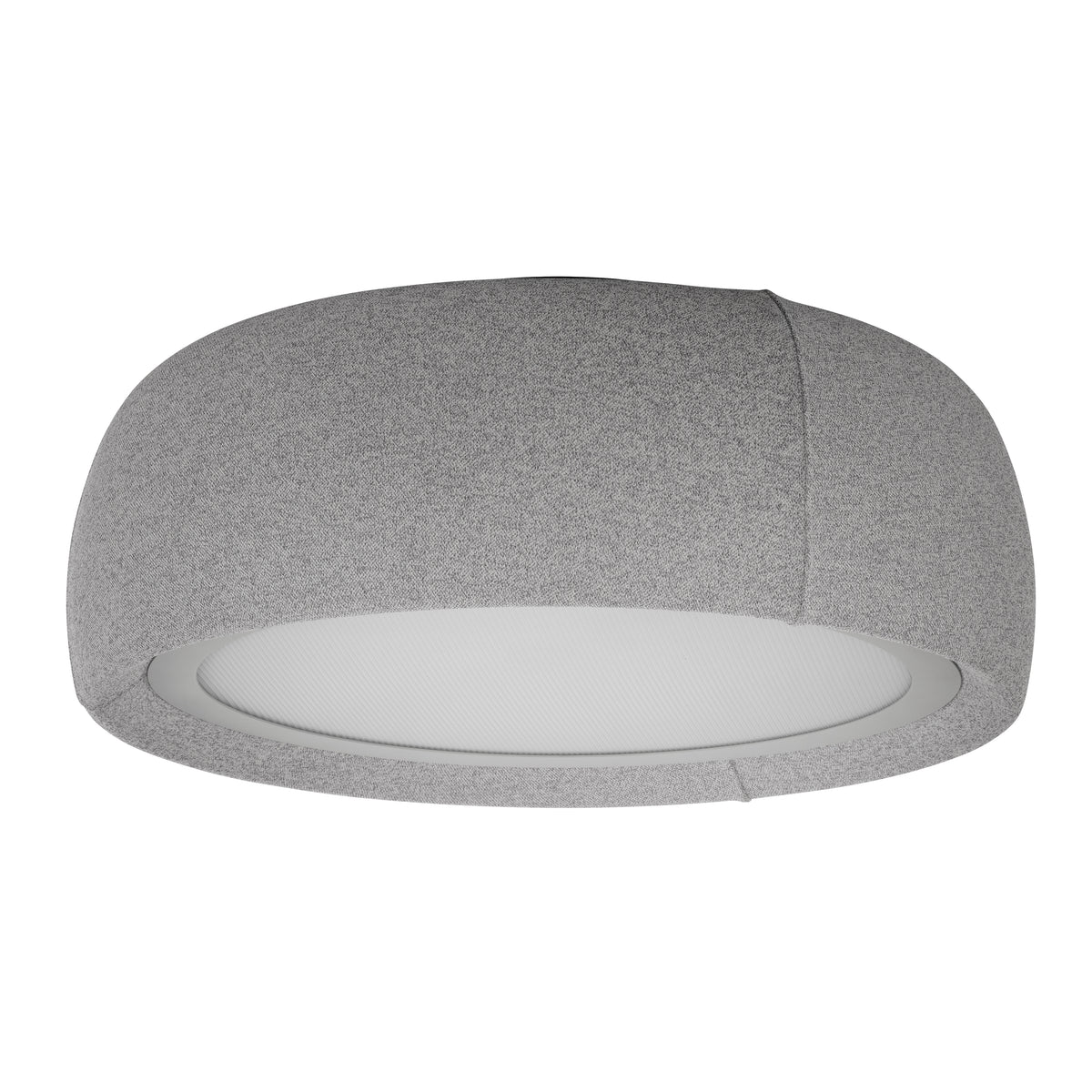 Plafón LED Gong Ceiling LEDS C4 en gris seda con tejido crema, referencia 15-A366-FB-FA, vista de producto