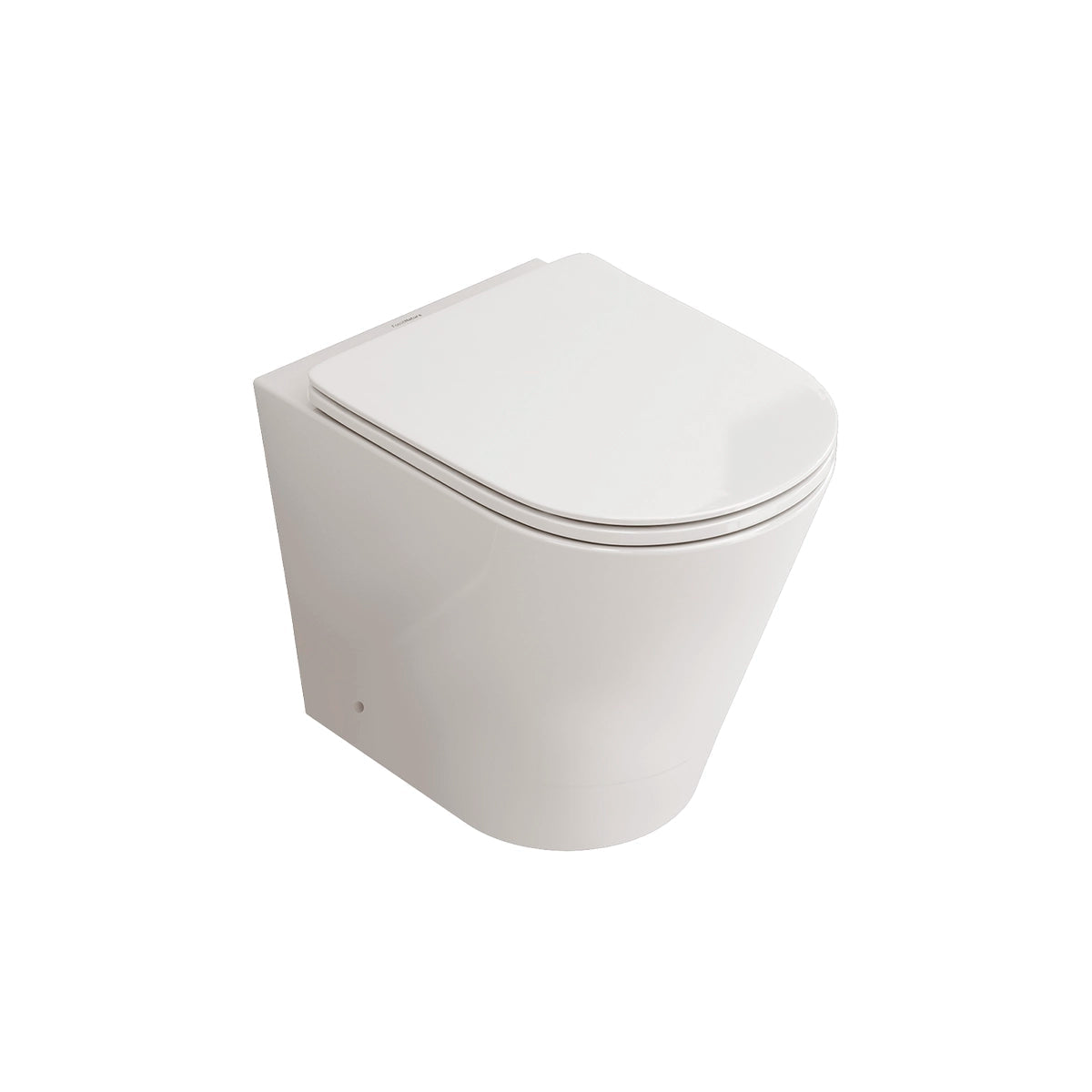 Inodoro compacto BOLONIA — Blanco Brillo Fossil Natura