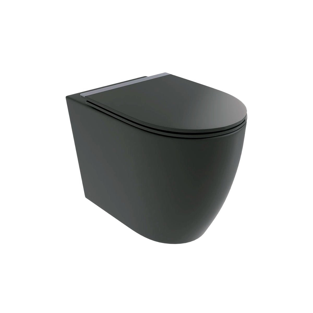 Inodoro compacto ELBA — Negro Mate Fossil Natura