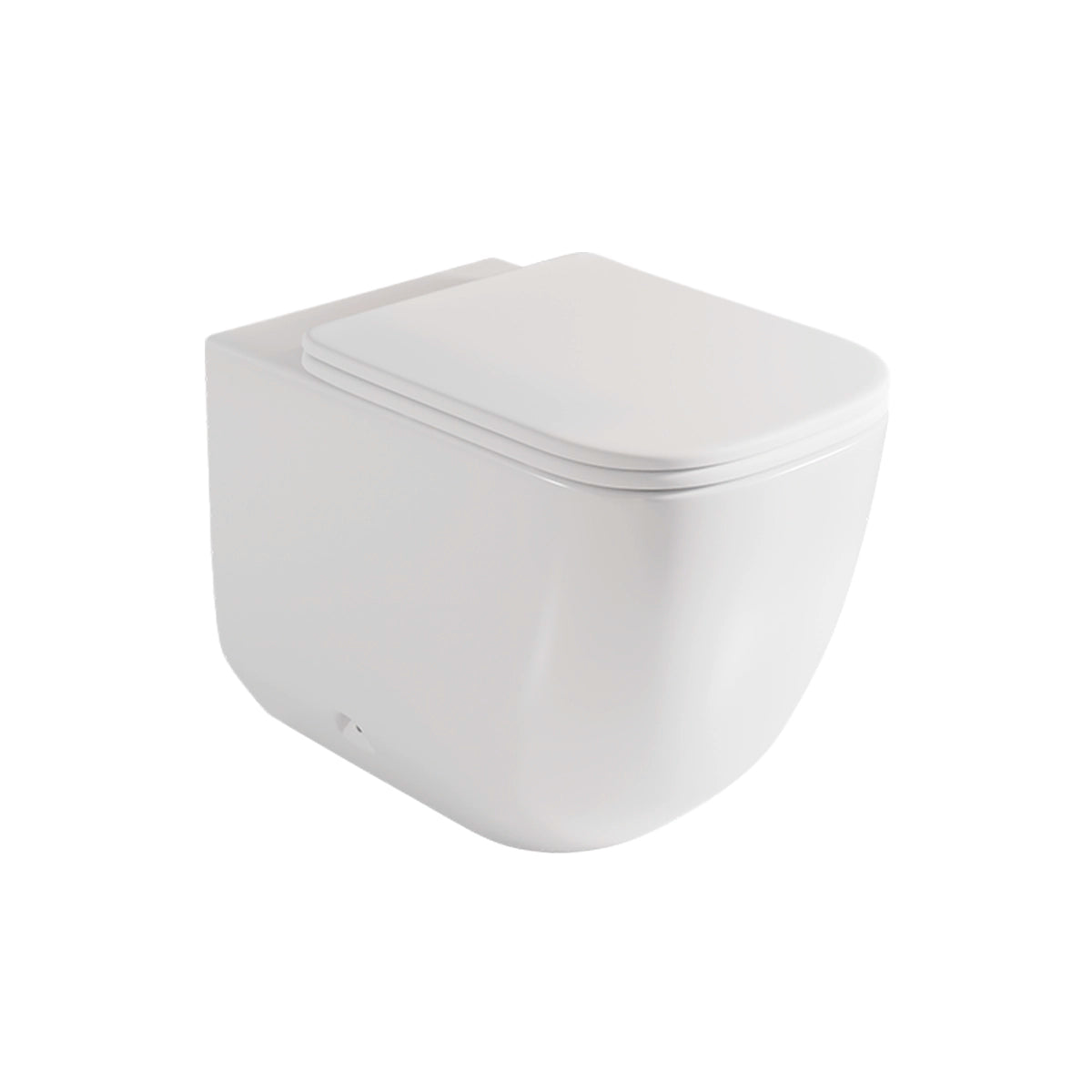 Inodoro compacto ZEN — Blanco Brillo Fossil Natura