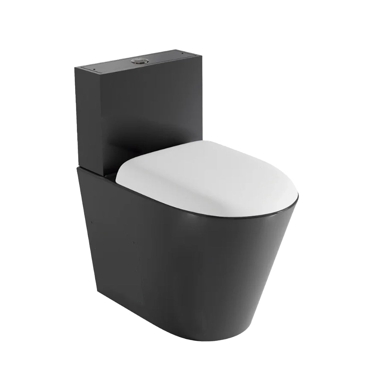 Inodoro de acero inoxidable negro NEUS — Negro Mate Fossil Natura