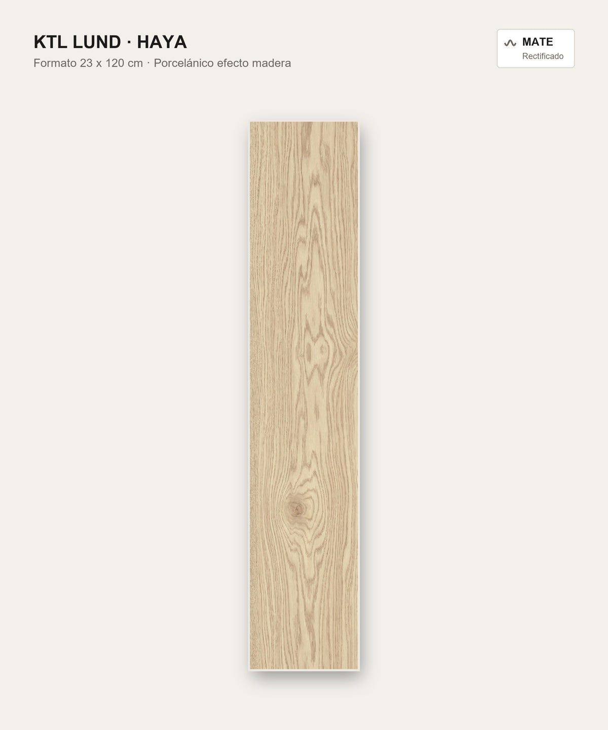 KTL Lund Haya 23x120 cm porcelánico efecto madera
