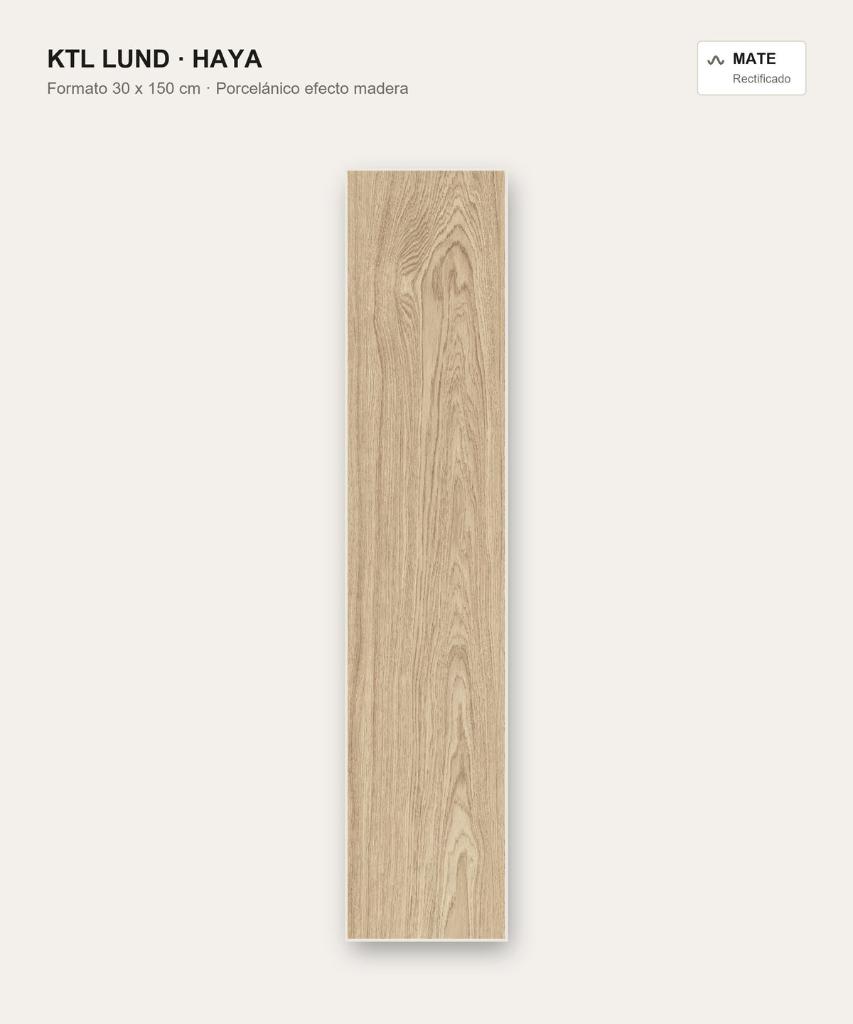 KTL Lund Haya 30x150 cm porcelánico efecto madera