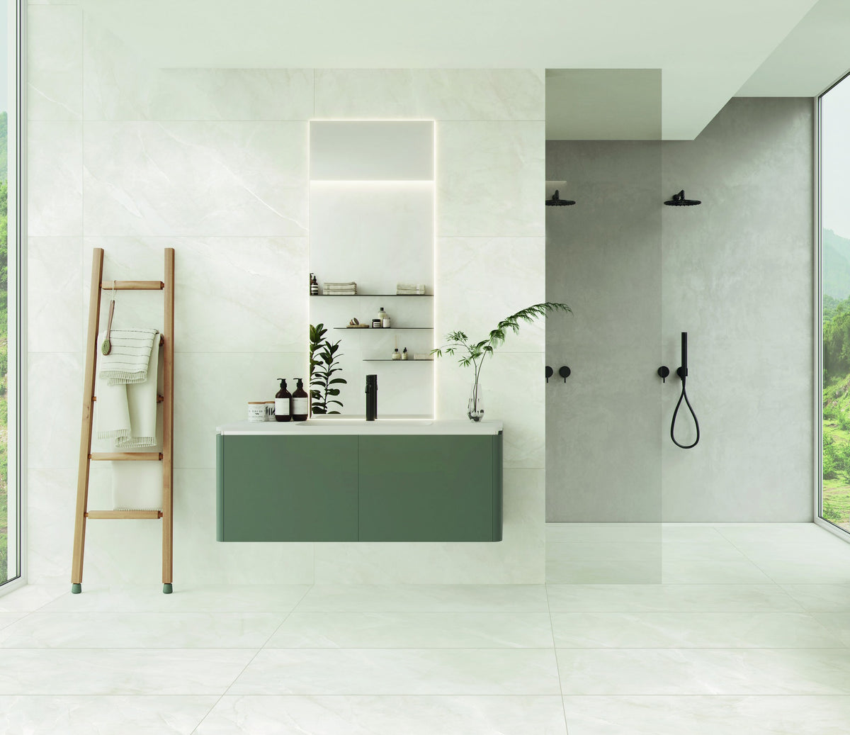 Ambiente KTL Riad, porcelánico esmaltado efecto mármol mate rectificado