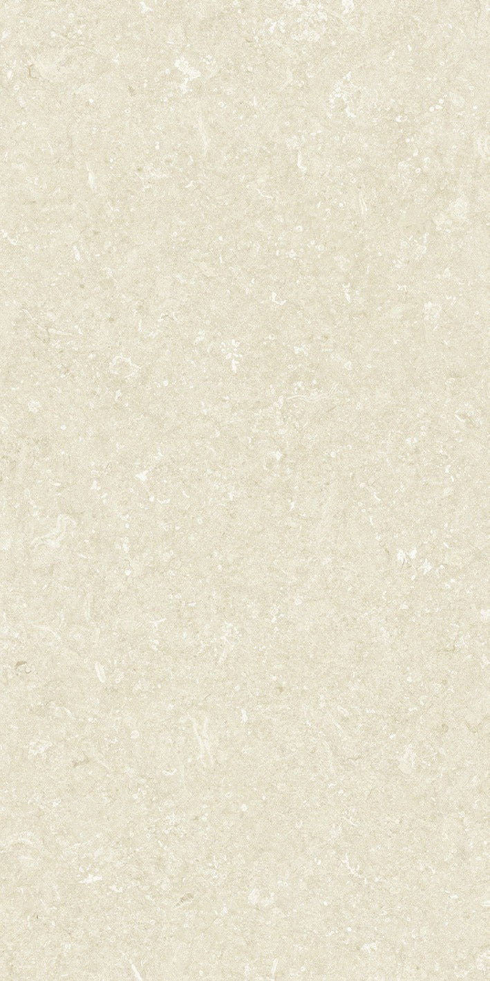 KTL Shellstone Ivory 60x120 cm, porcelánico efecto piedra lapado mate 3D rectificado