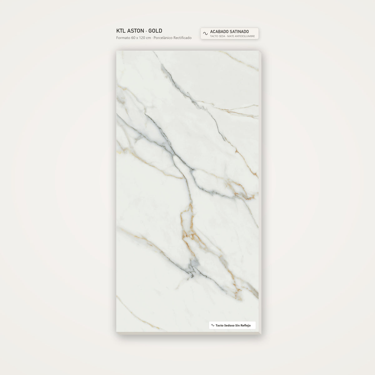 KTL Aston Calacatta Gold 60x120 Satinado Tacto Seda HD