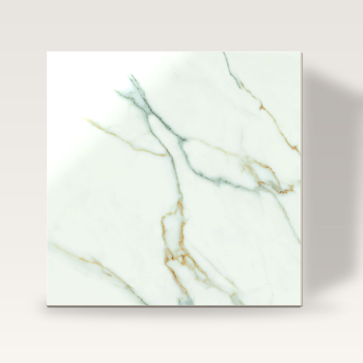 KTL Aston Porcelánico Rectificado Calacatta Gold - Acabado de Estudio Savona con Reflejo Especular