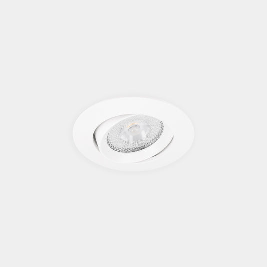 Downlight LEDS C4 Lite Flat Adjustable Ø80 blanco
