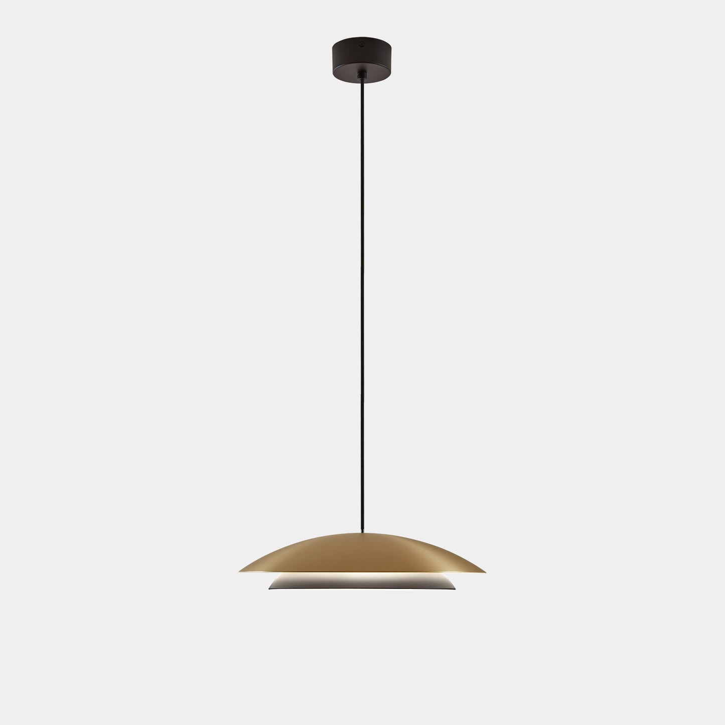 Lámpara colgante LED Noway Small LEDS C4 en acabado oro mate