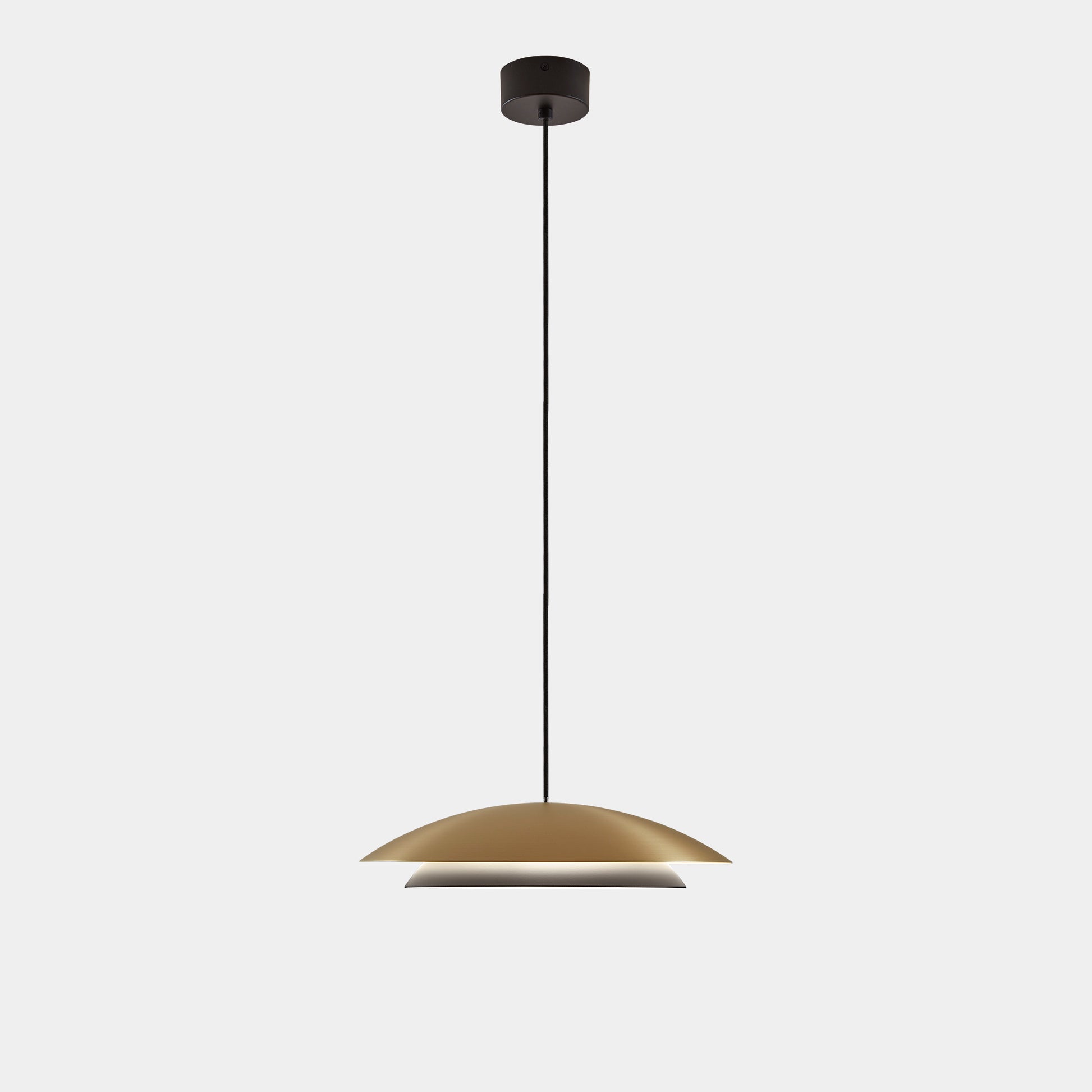 Lámpara colgante LED Noway Small LEDS C4 en acabado oro mate