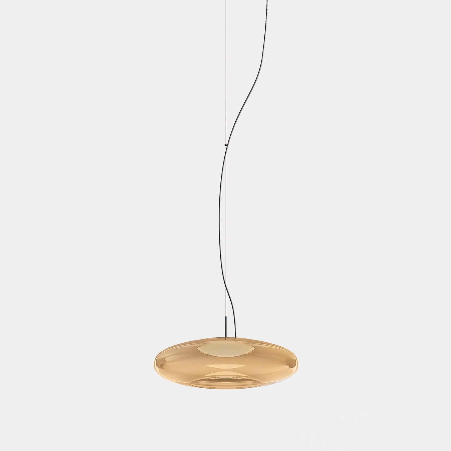 Lámpara colgante LEDS C4 Plat Recessed ámbar Phase Cut