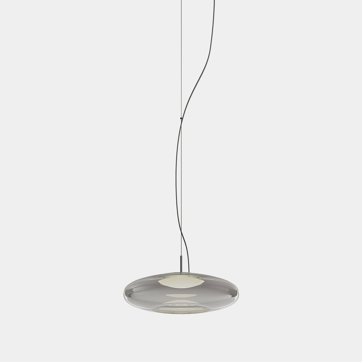 Lámpara colgante LEDS C4 Plat Recessed fumé Phase Cut