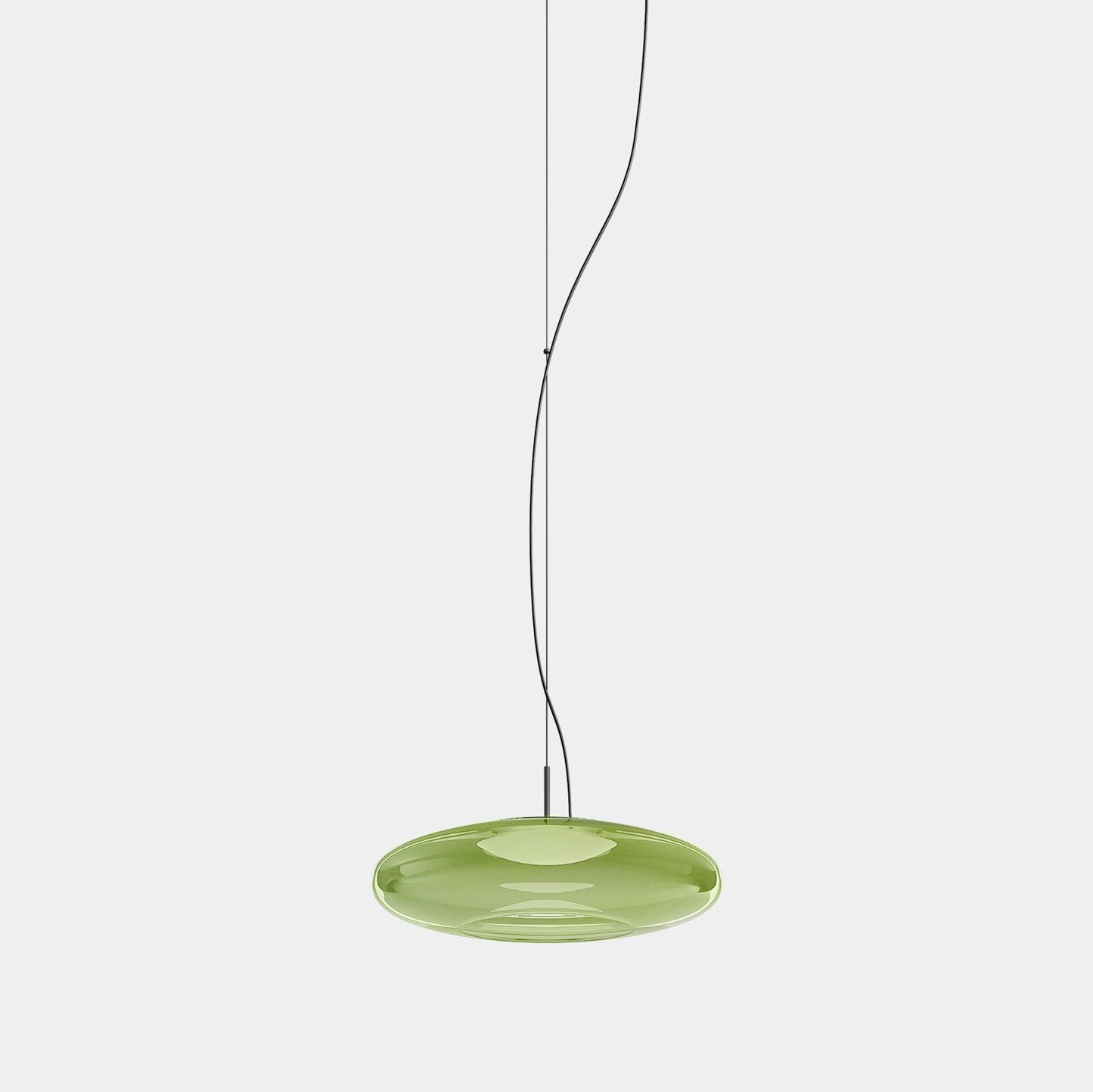 Lámpara colgante LEDS C4 Plat Recessed verde Phase Cut